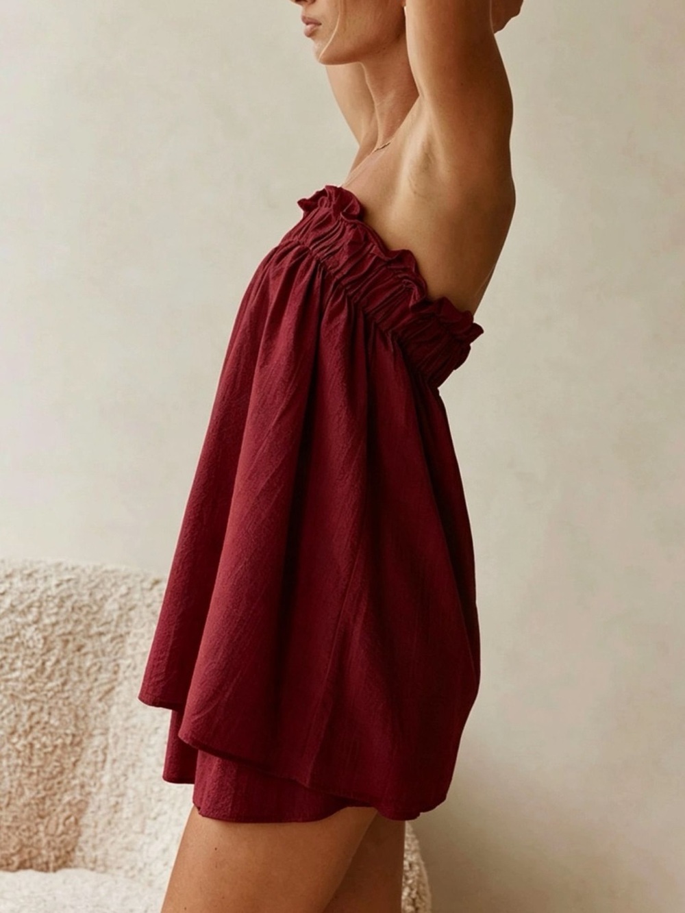 Strapless Top & Skirt Set
